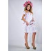 Embroidered Classic Dress "Sacura" White
